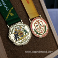 Personalized custom sports gold, silver and bronze medals